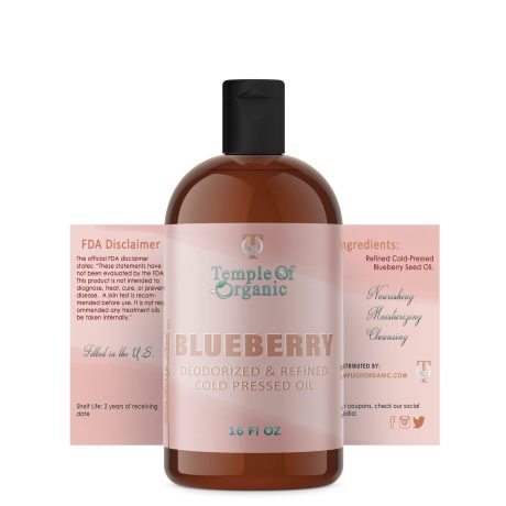 Blueberry Seed Oil Refined - 16 oz - FULL LABEL